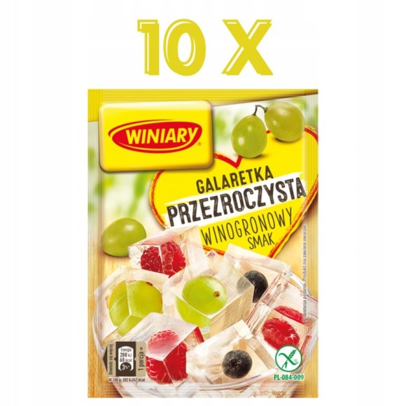 WINIARY GALARETKA WINOGRONO winogronowa przezroczysta bezbarwna 71g